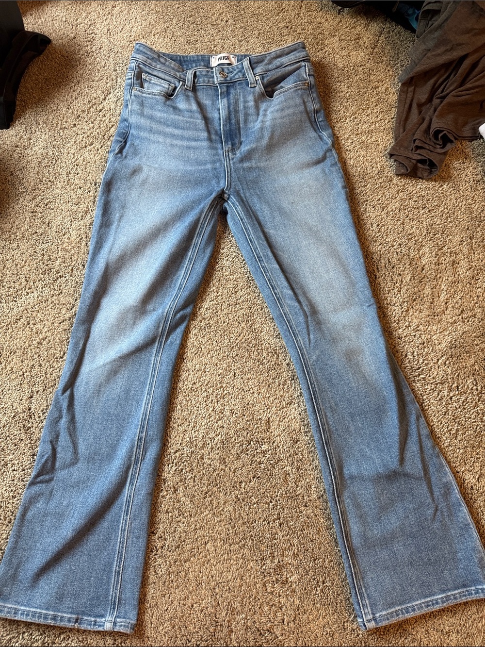 PAIGE Light Blue Flare Jeans